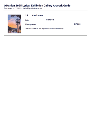 O'Hanlon Gallery Guide PDF Template - PDF Templates