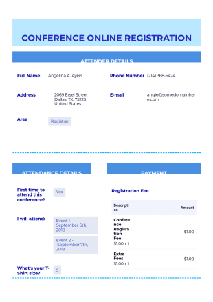 Online Conference Event Template - PDF Templates