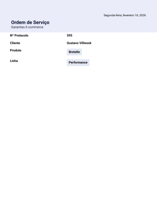 Ordem de Serviço Modelo de PDF