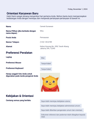 Orientasi Karyawan Baru - PDF Templates