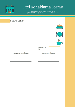 Otel Faturası Örneği - PDF Templates
