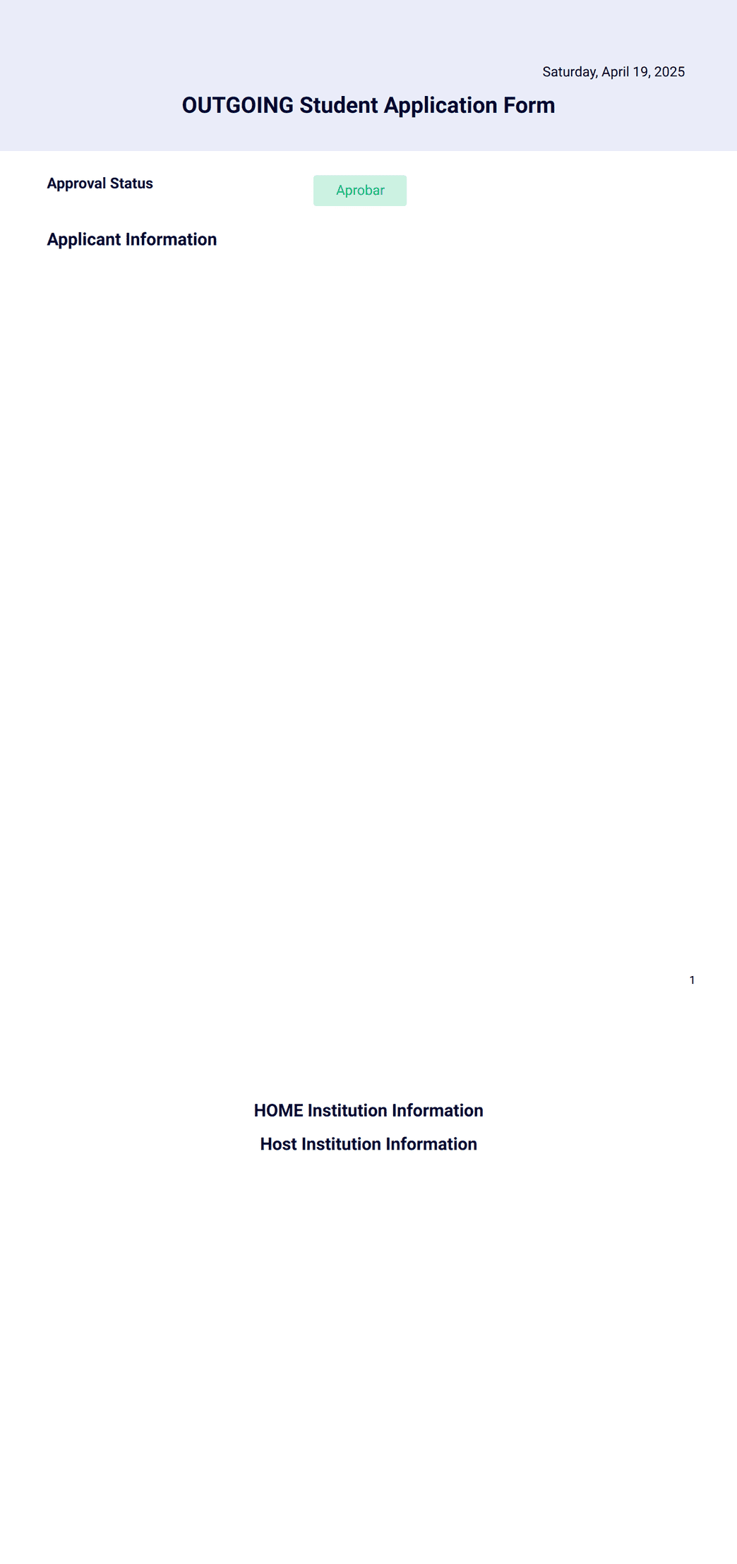 Outgoing File Form Outgoing Student Form PDF Template | Jotform