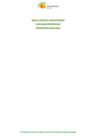 Page Profile PDF Template