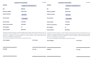 Papeleta de Vacaciones - PDF Templates