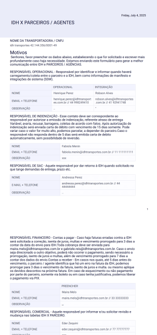 Parceiros - PDF Templates