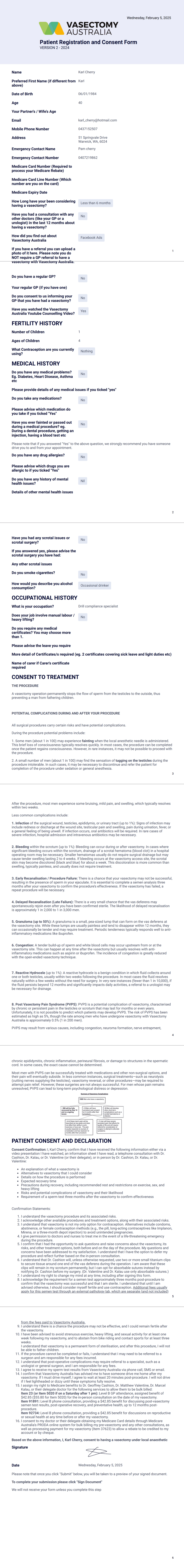 Patient Registration and Consent PDF Template | Jotform