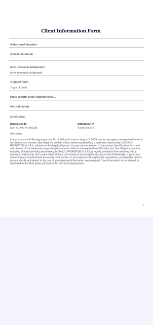 PDF Form MCP PDF Template