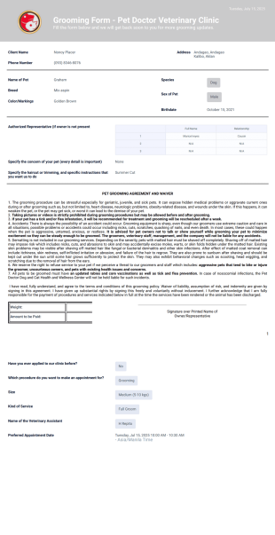 Pet Doctor - Pet Salon - PDF Templates