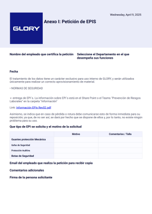 Peticion EPIS - PDF Templates