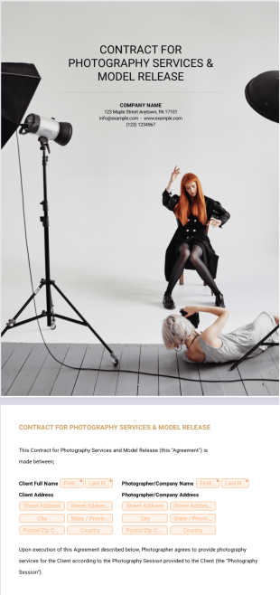Photography Services Contract Template - Sign Templates