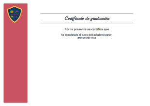 Plantilla de certificado de graduación - Plantillas PDF
