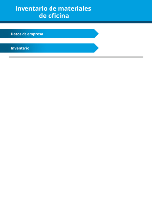 Plantilla de inventario de materiales de oficina - PDF Templates