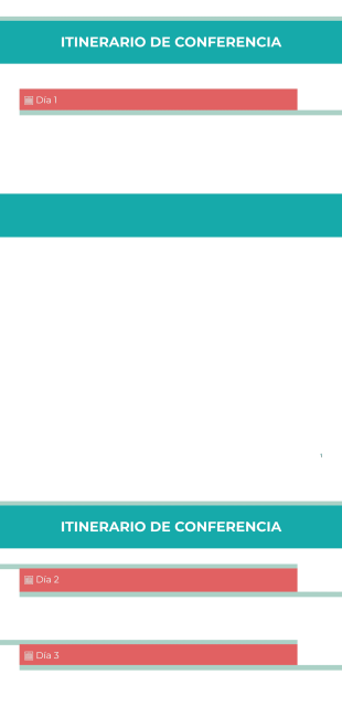 Plantilla de itinerario de conferencia - Plantillas PDF