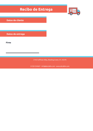 Plantilla de Recibo de Entrega - PDF Templates