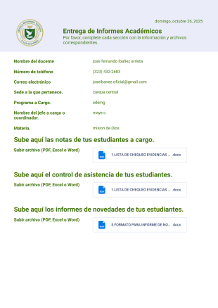 Plnatilla informes académicos emtaln - PDF Templates
