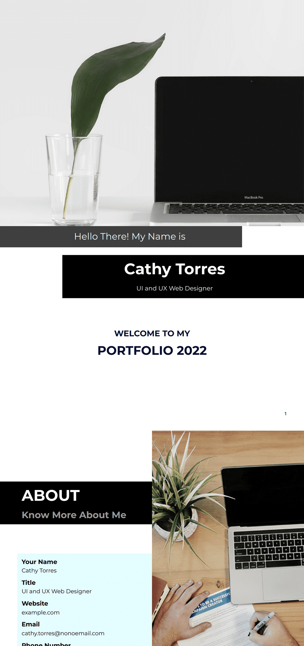 Portfolio Template - PDF Templates | Jotform