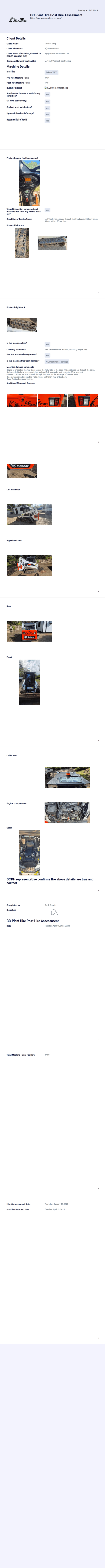 Post Hire Download PDF Template
