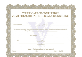 Premarital Counseling Completion Certificate - PDF Templates