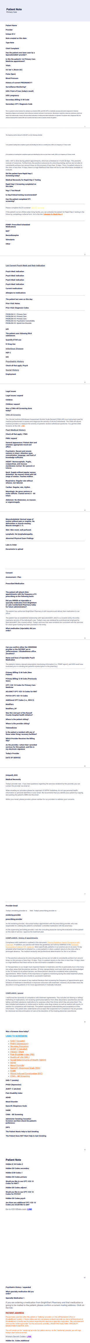 Primary Care PDF Template