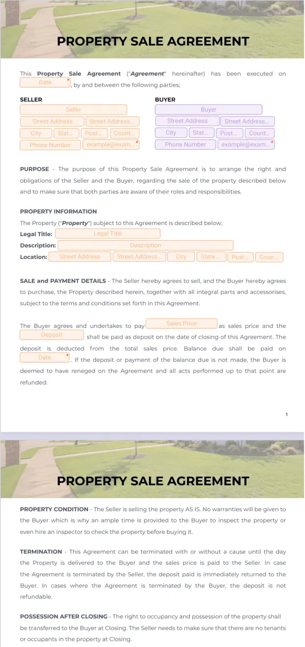 Property Sale Agreement