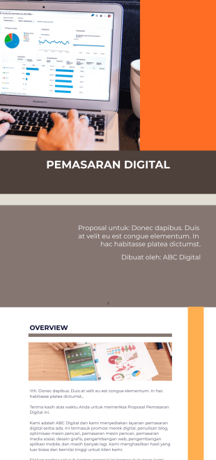 Proposal Pemasaran Digital Template PDF
