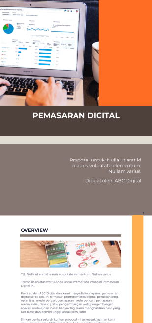 Proposal Pemasaran Digital Template PDF