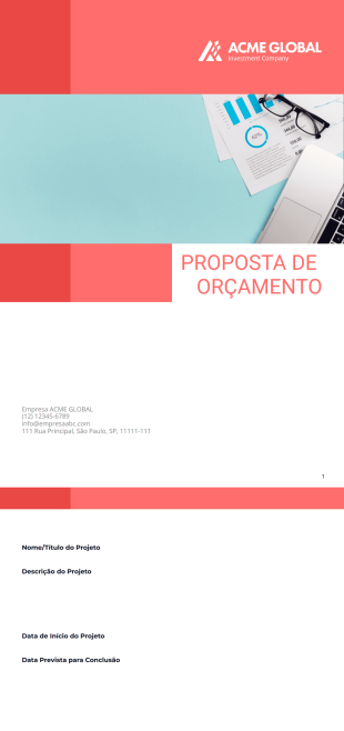 Proposta de Orçamento - PDF Templates