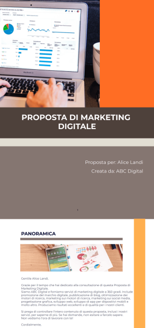 Proposta di Marketing Digitale - PDF Templates