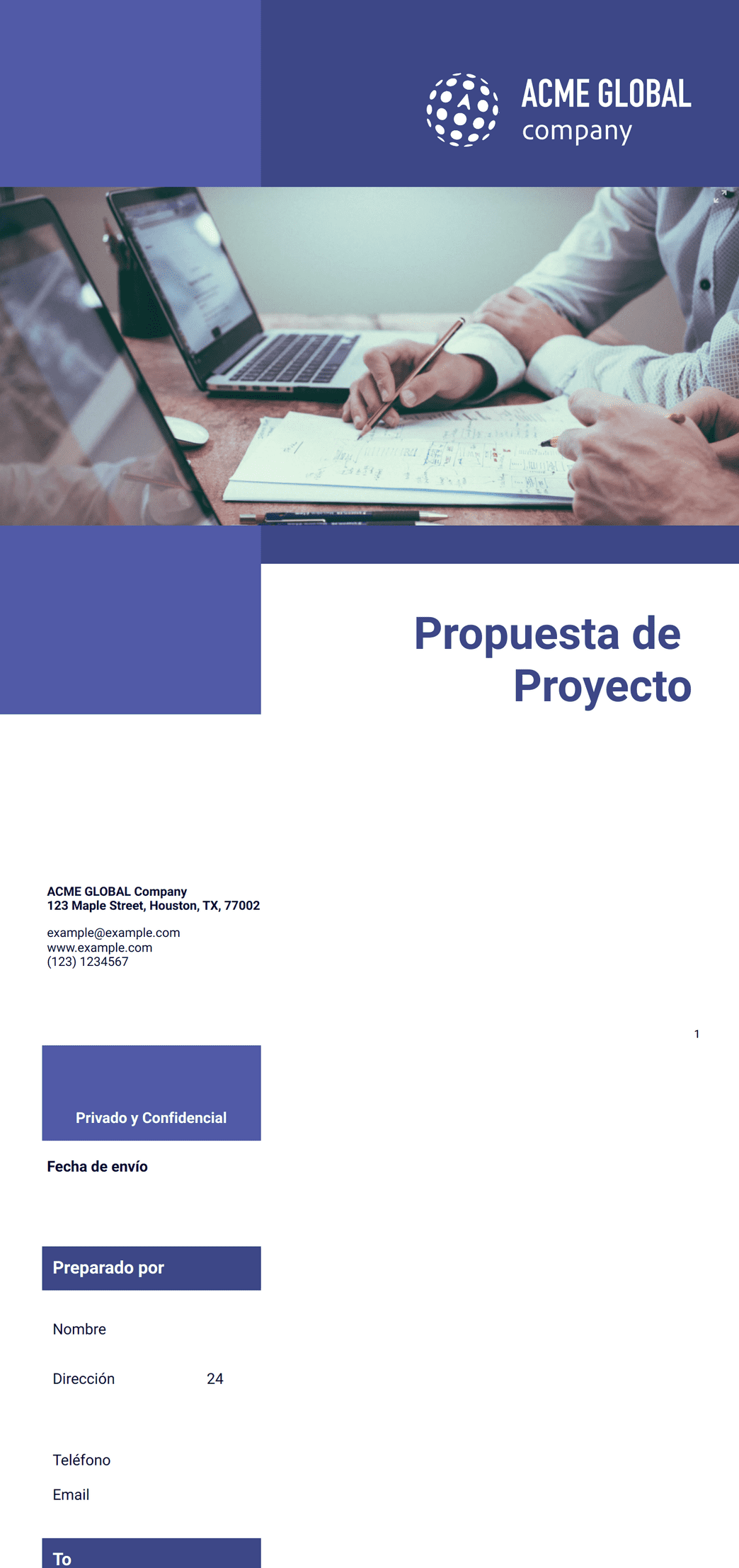 Propuesta de Proyecto Plantilla - Plantillas PDF | Jotform
