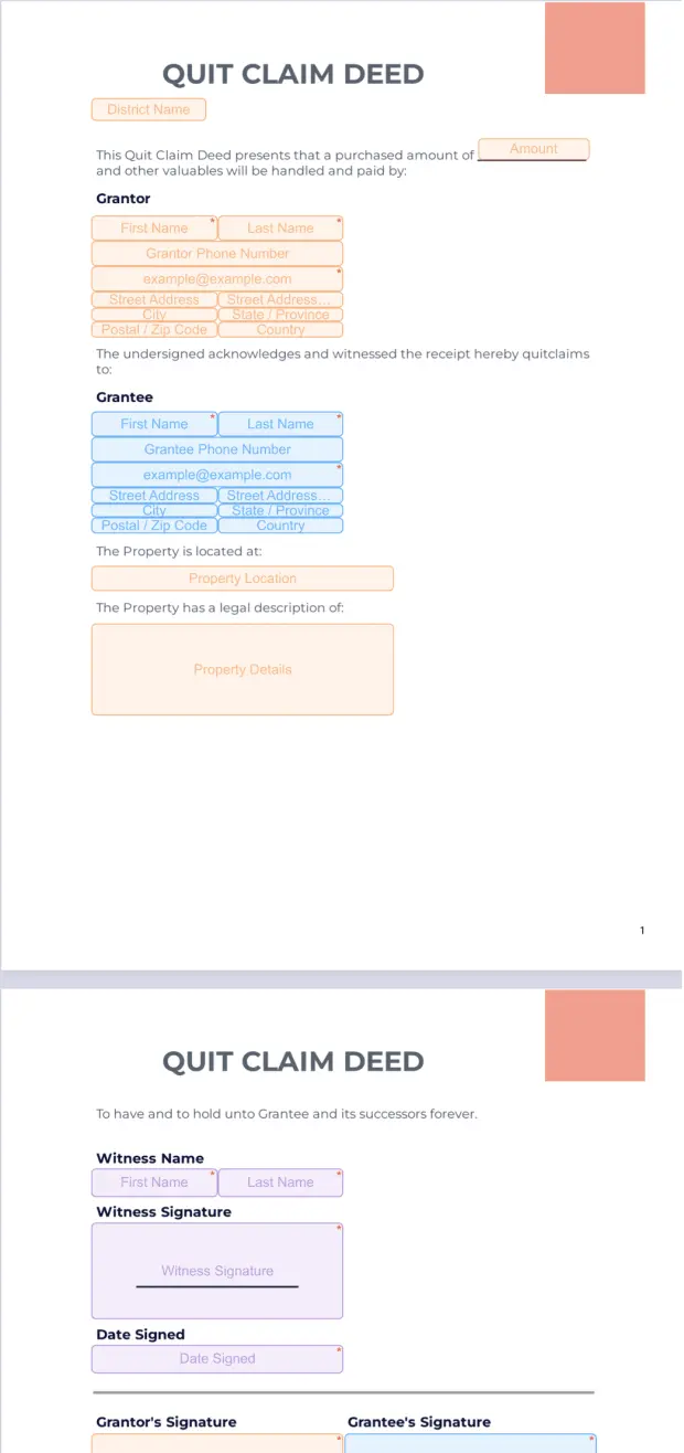 Quit Claim Deed