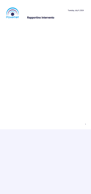 Rapportino Intervento - PDF Templates