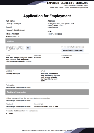 Recruitment for Insurance PDF Template