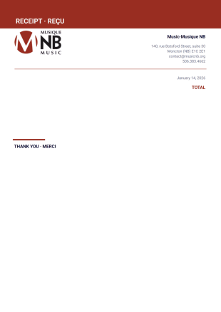 Reçu MNB Modèle PDF