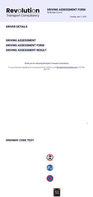 Redbridge Council PDF Template