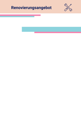 Renovierungsangebot Vorlage - PDF Templates