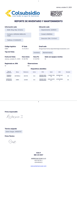 Reporte de INV y MANT AS-COL - PDF Templates