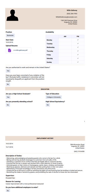 Restaurant Application Template - Sign Templates