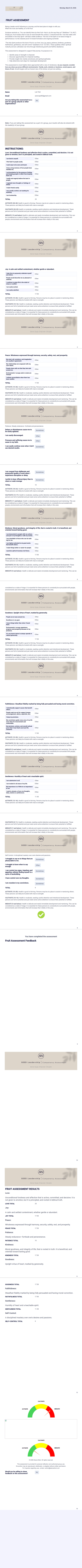 Results Email PDF Template