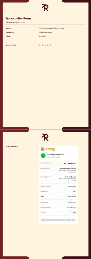 Rococovibe sub Template PDF