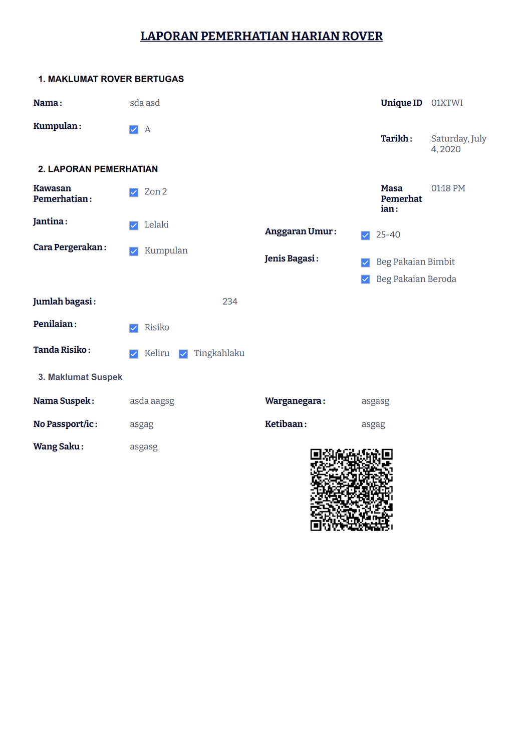 rover PDF Template | Jotform