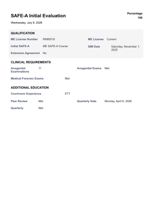 SAFE Eval PDF Template