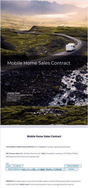 Sales Contract Template - PDF Templates
