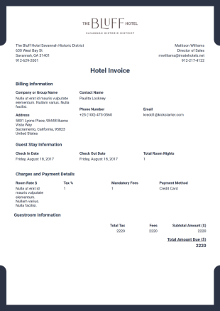 SAVBL Invoice PDF Template