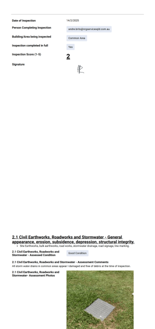 School asset condition report PDF Template