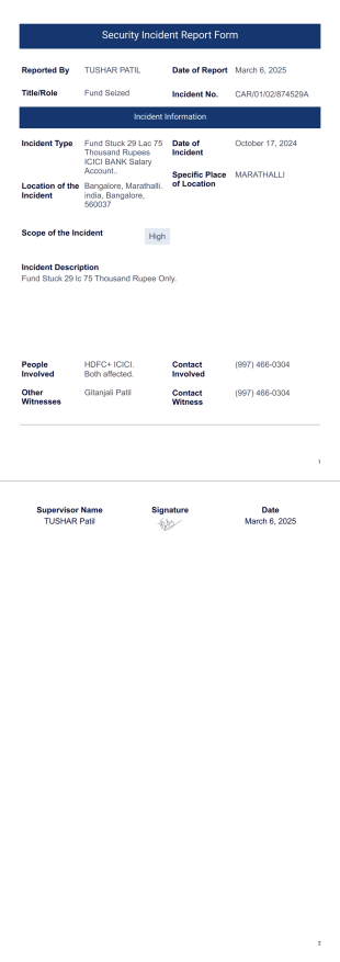 Security Incident Report Template - PDF Templates