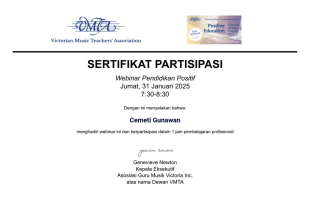 Sertifikat Webinar Template PDF