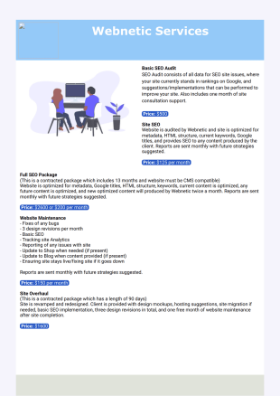 Services PDF Template