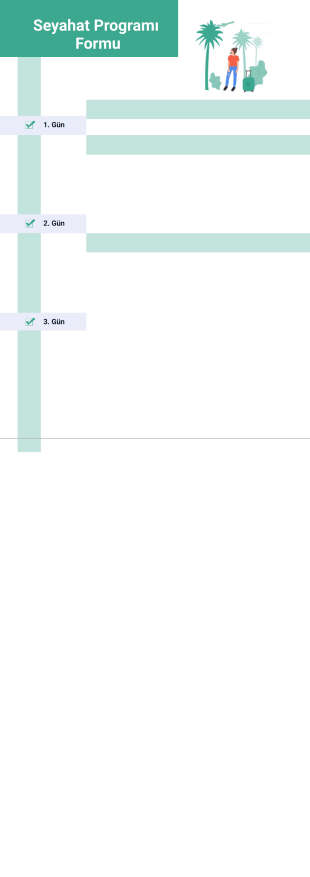 Seyahat Programı Örneği - PDF Templates