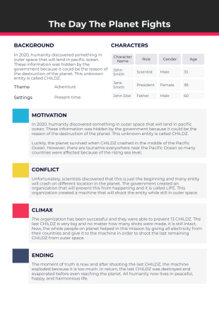 Short Story Outline Template - PDF Templates