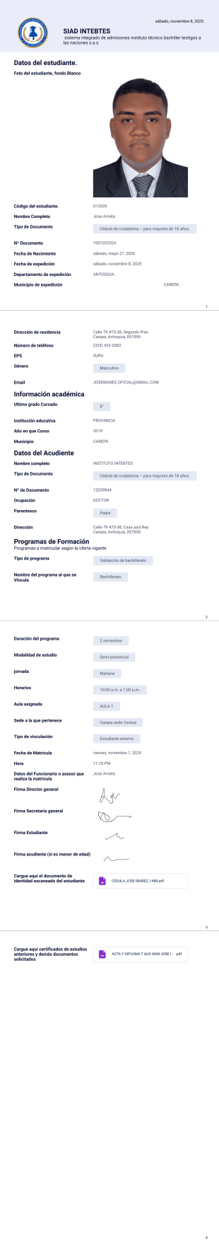 Siad Intebtes - PDF Templates